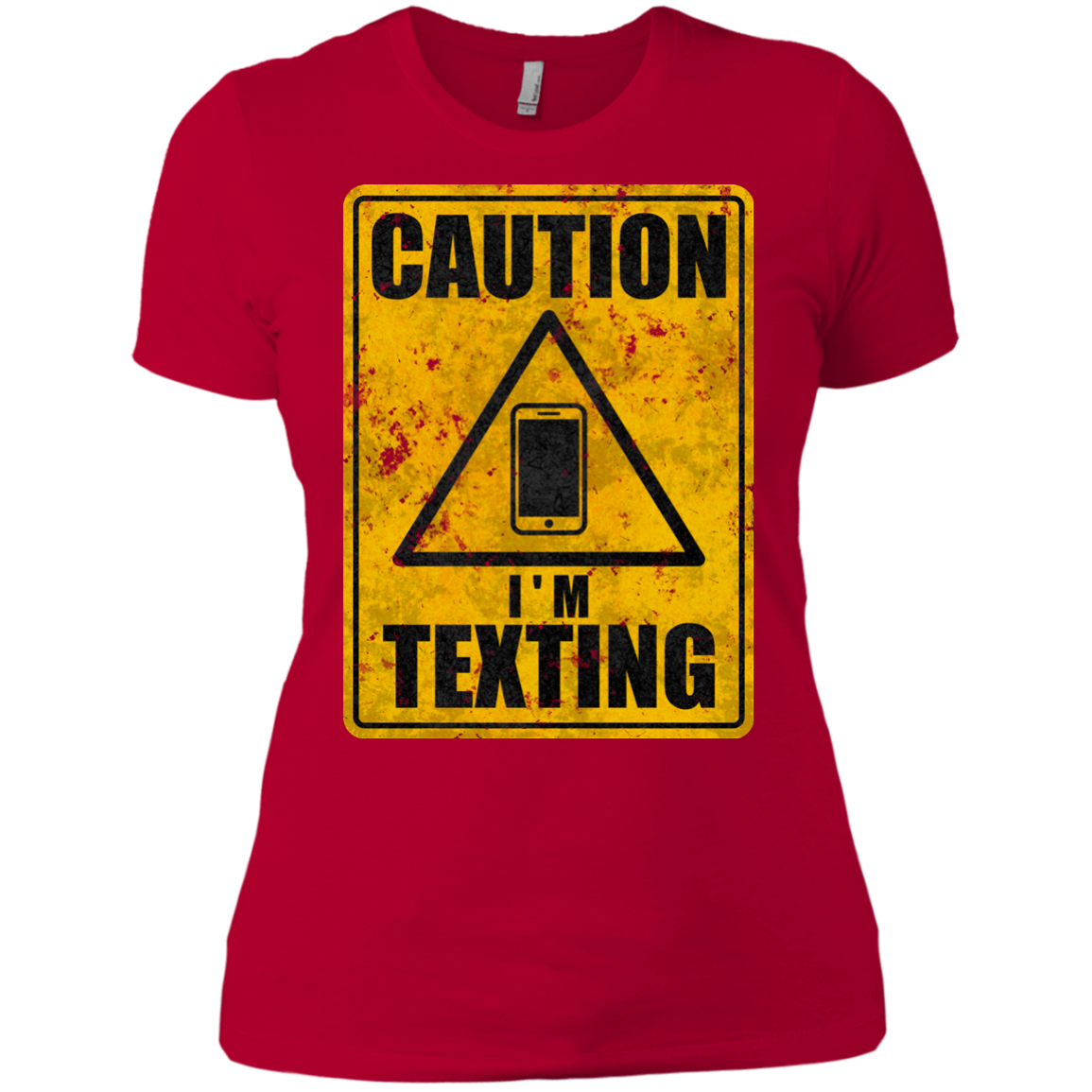 Caution I'm Texting Women's Premium T-Shirt
