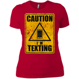 Caution I'm Texting Women's Premium T-Shirt