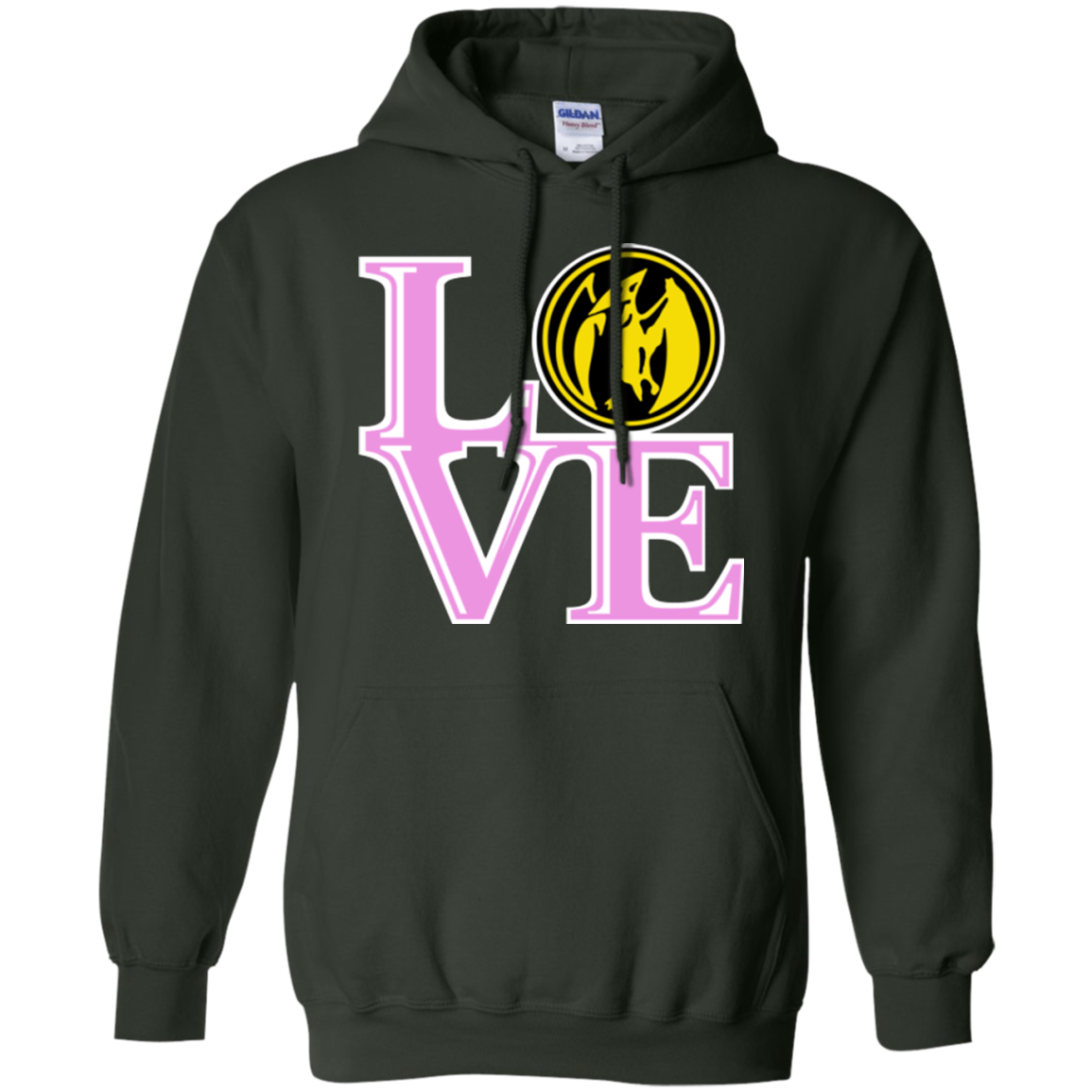 Pink Ranger LOVE Pullover Hoodie