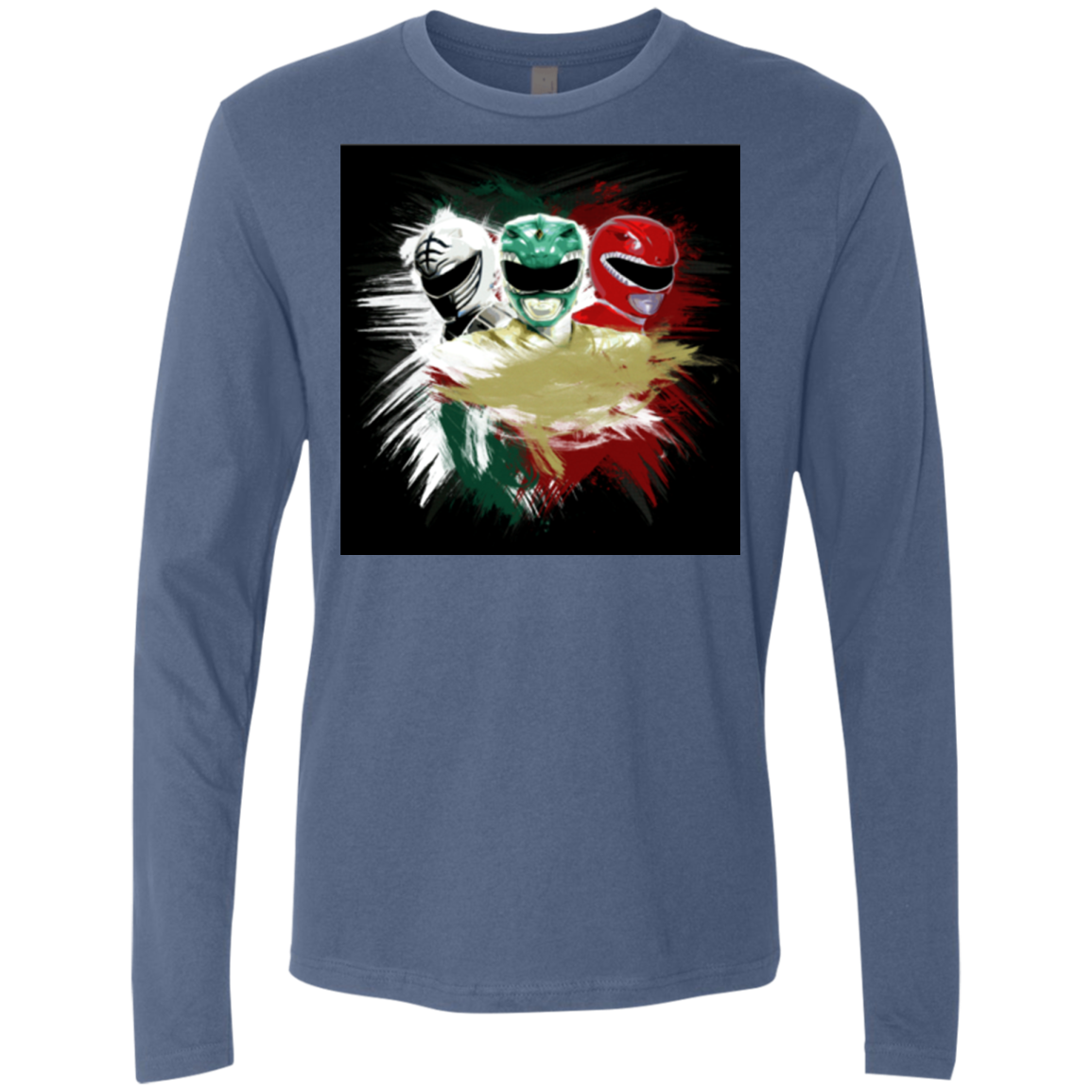 White Green Red Men's Premium Long Sleeve
