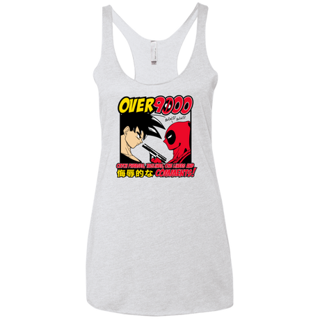 Over 9000 Women's Triblend Racerback Tank