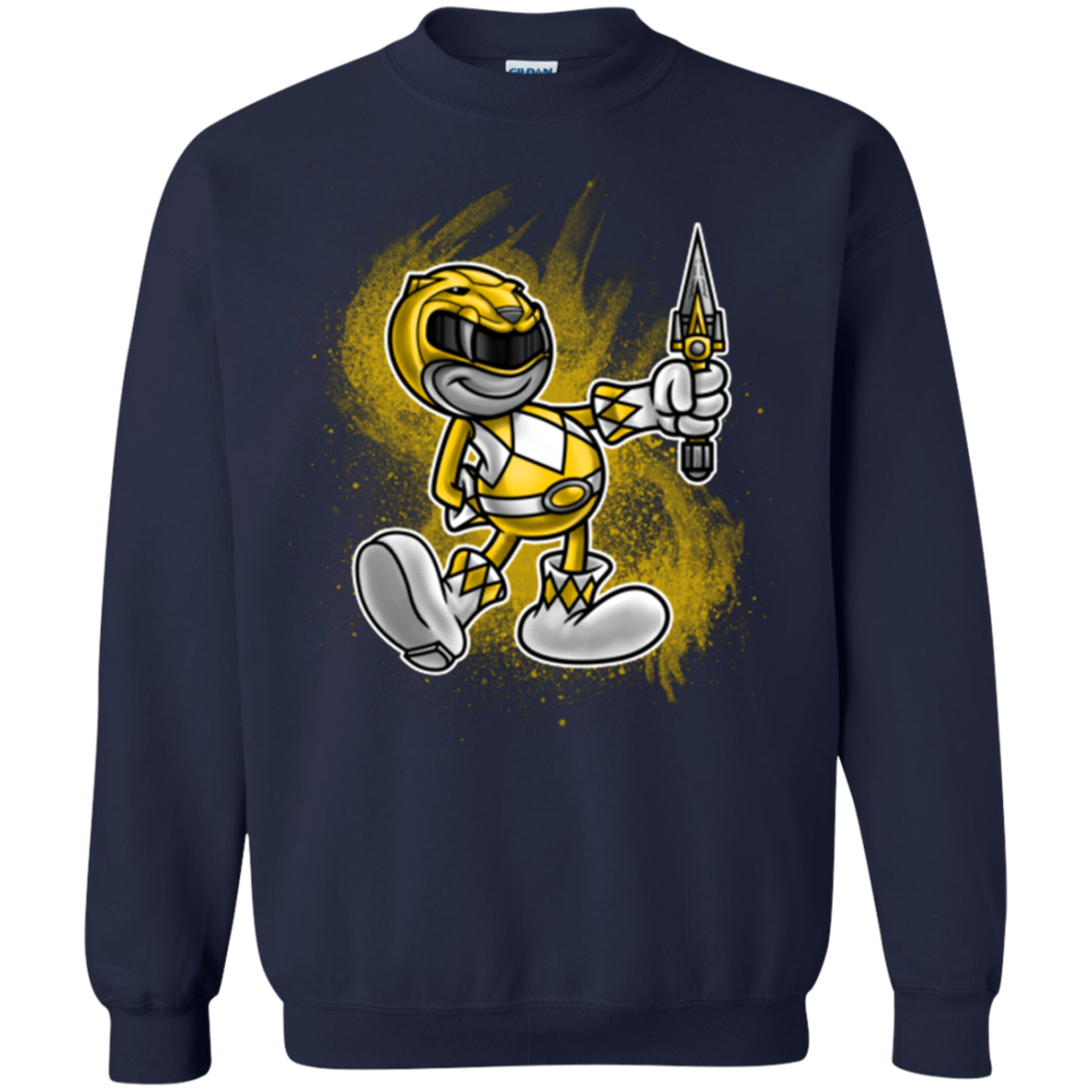 Yellow Ranger Artwork Crewneck Sweatshirt