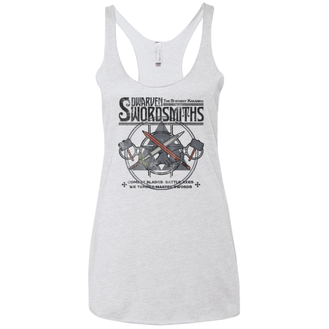 Dwarven Swordsmiths Women's Triblend Racerback Tank