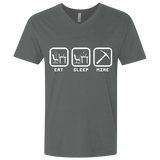 Eat Sleep Mine Men's Premium V-Neck