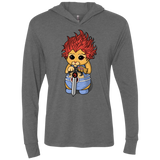 Thunder Kitty Triblend Long Sleeve Hoodie Tee