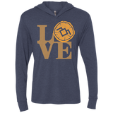 LOVE TWIN PEAKS Triblend Long Sleeve Hoodie Tee