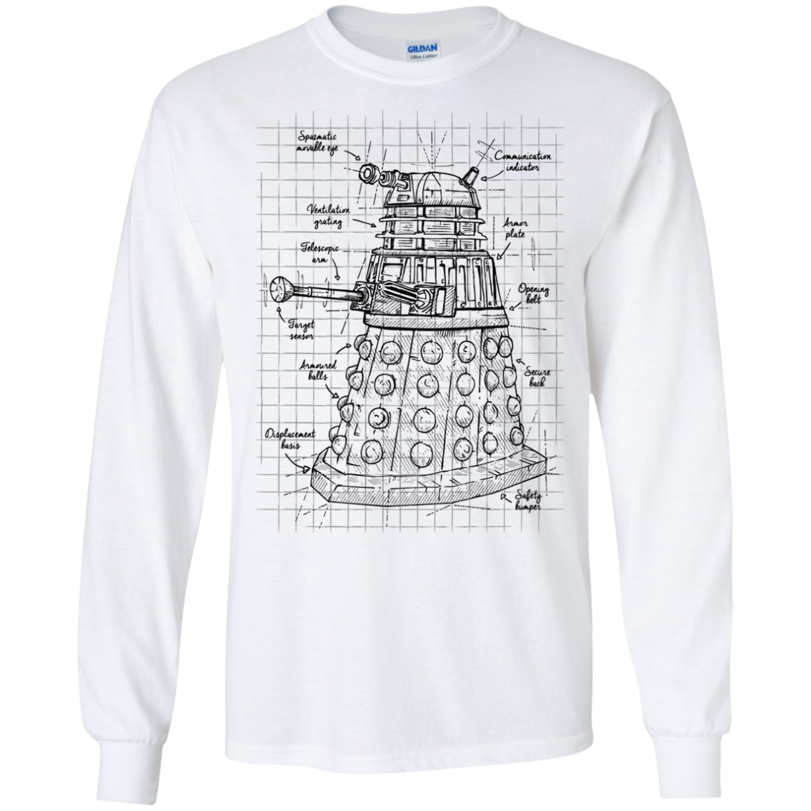 Dalek Plan Men's Long Sleeve T-Shirt