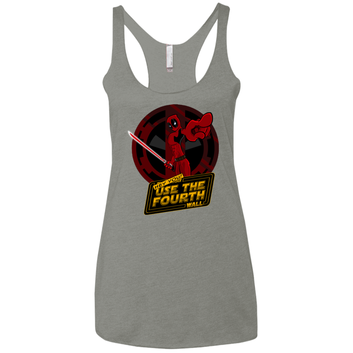 Use The Fourth Wall Women's Triblend Racerback Tank