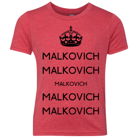 Keep Calm Malkovich Youth Triblend T-Shirt