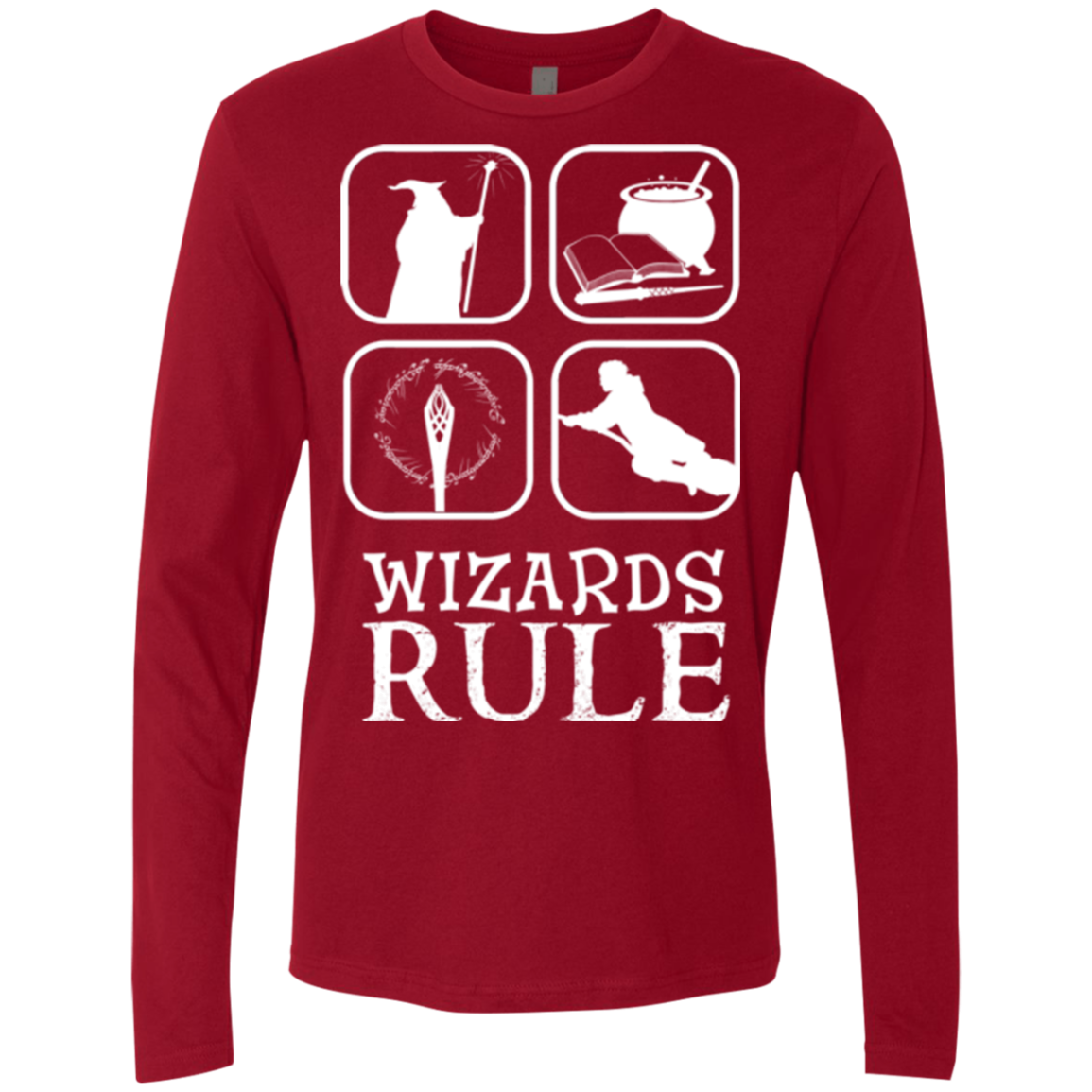 Wizards Rule Men's Premium Long Sleeve