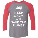 Save the planet Men's Triblend 3/4 Sleeve