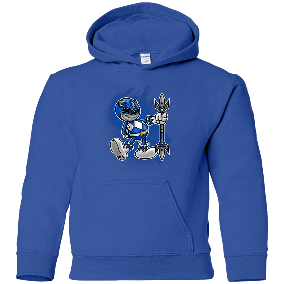 Blue Ranger Artwork Youth Hoodie