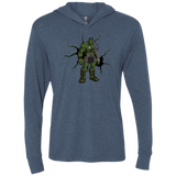 The Hulk Triblend Long Sleeve Hoodie Tee
