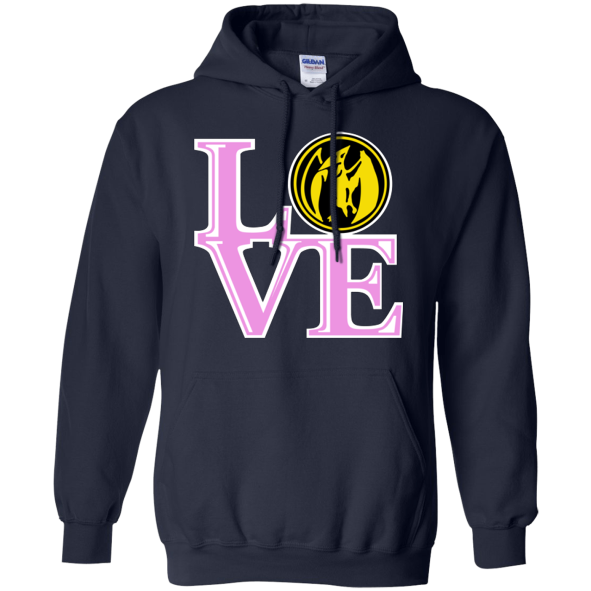 Pink Ranger LOVE Pullover Hoodie