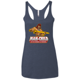 Man Child Women's Triblend Racerback Tank