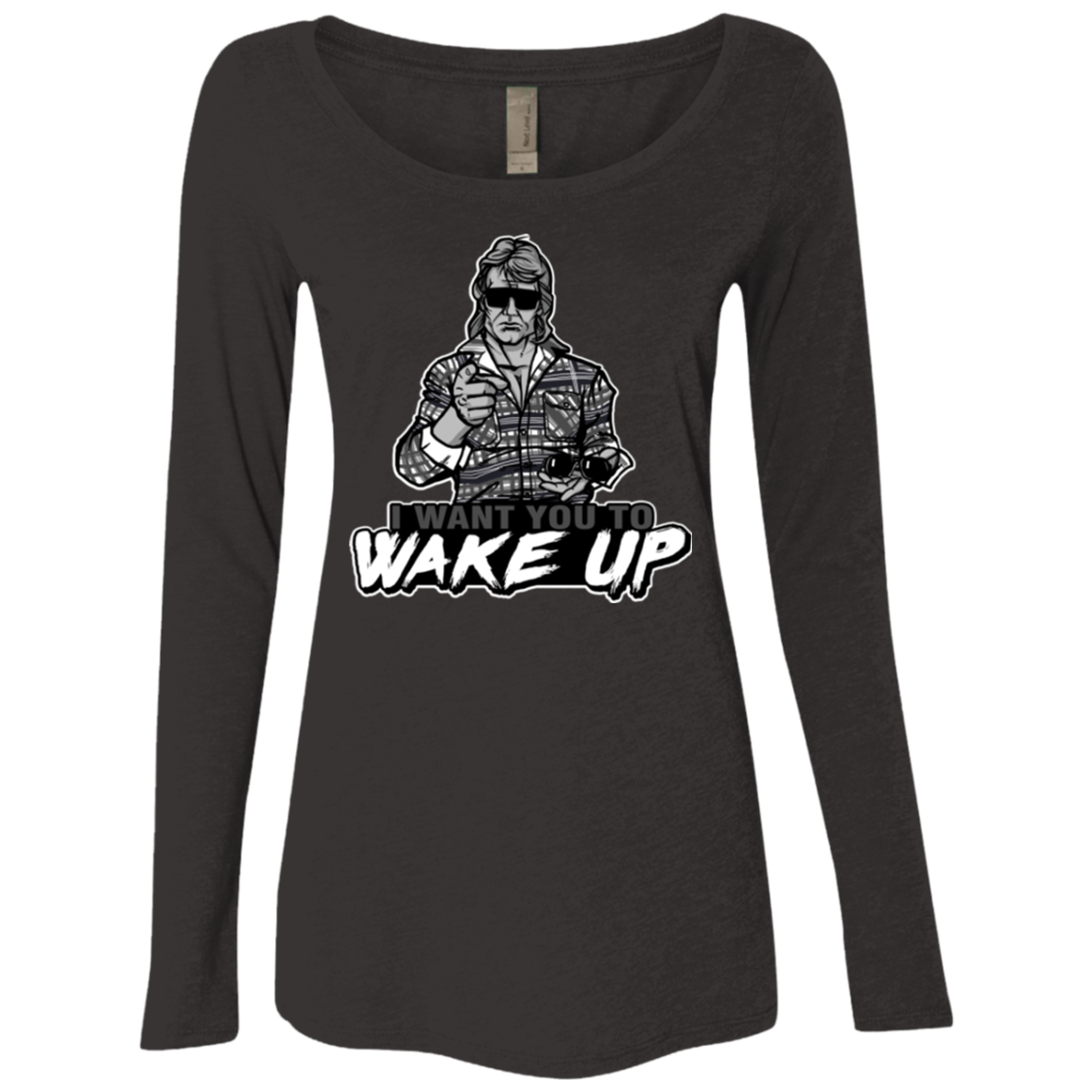 Wake Up Women's Triblend Long Sleeve Shirt