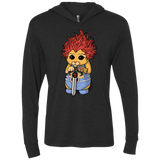 Thunder Kitty Triblend Long Sleeve Hoodie Tee