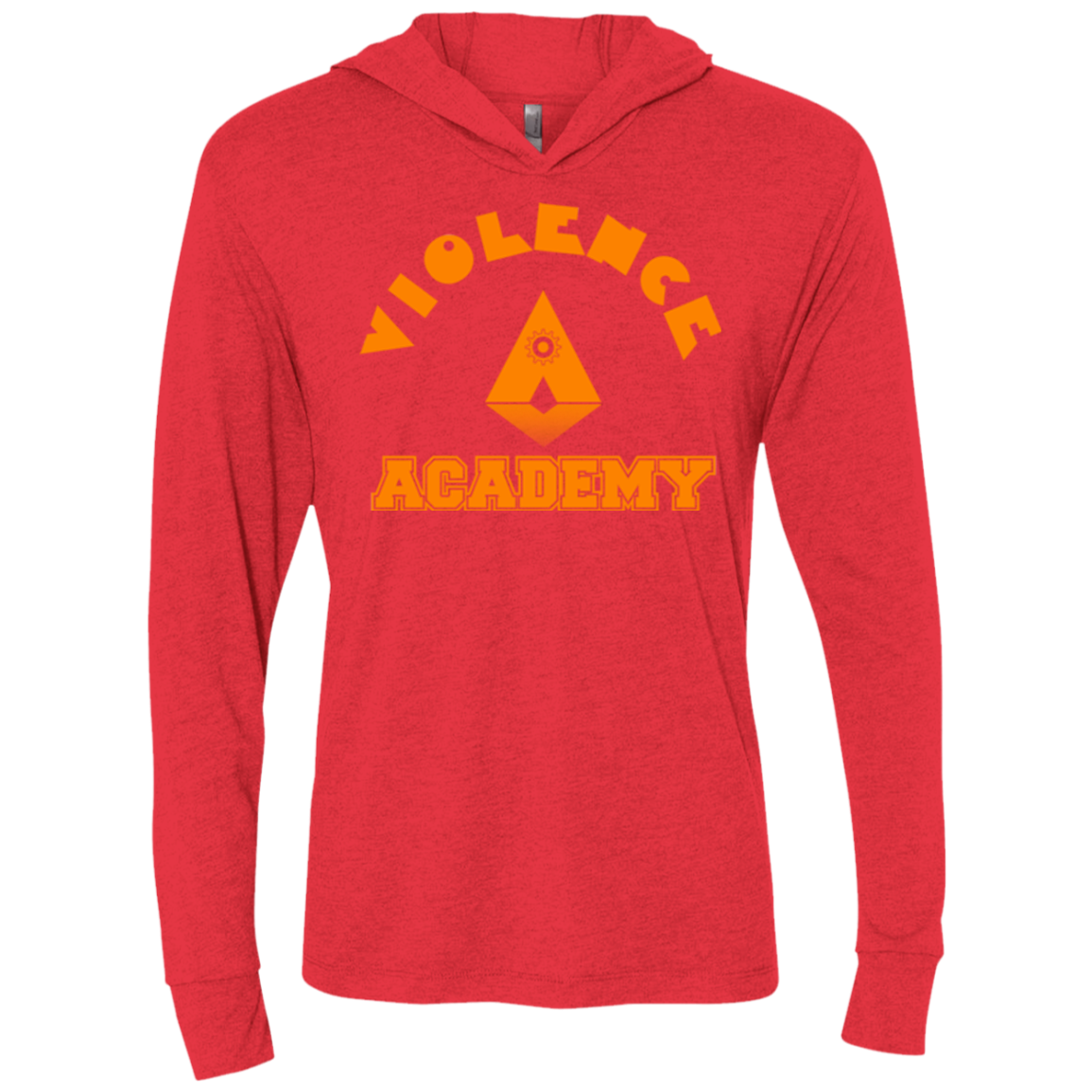 Violence Academy Triblend Long Sleeve Hoodie Tee
