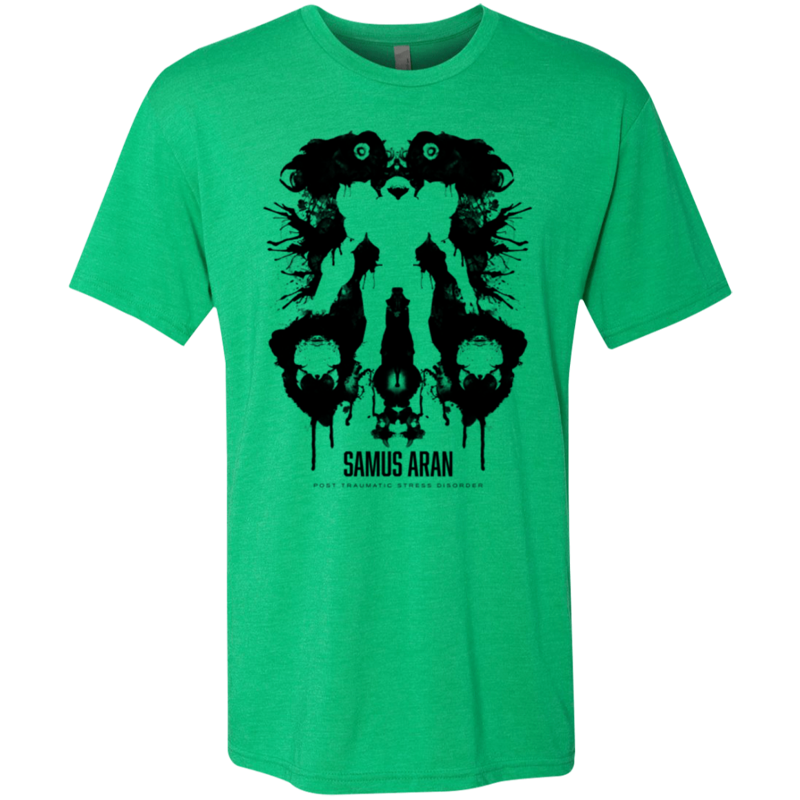 Samus Ink Blot Men's Triblend T-Shirt