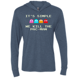 Pacmanok Triblend Long Sleeve Hoodie Tee