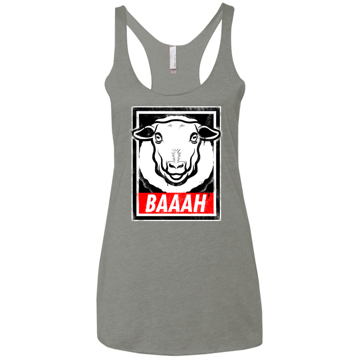 BAAAH Women's Triblend Racerback Tank