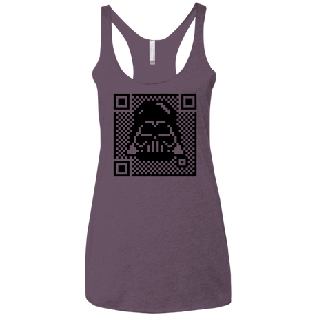 QR vader Women's Triblend Racerback Tank