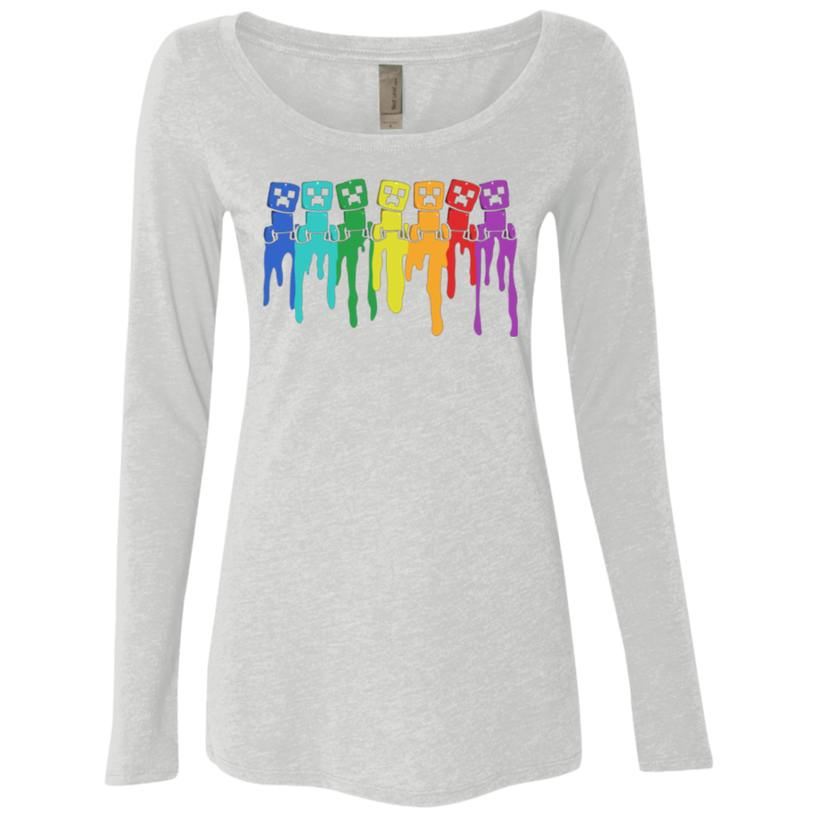 Rainbow Creeps Women's Triblend Long Sleeve Shirt