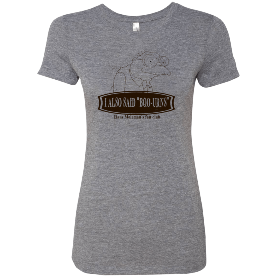 Hans Moleman Fans Club Women's Triblend T-Shirt