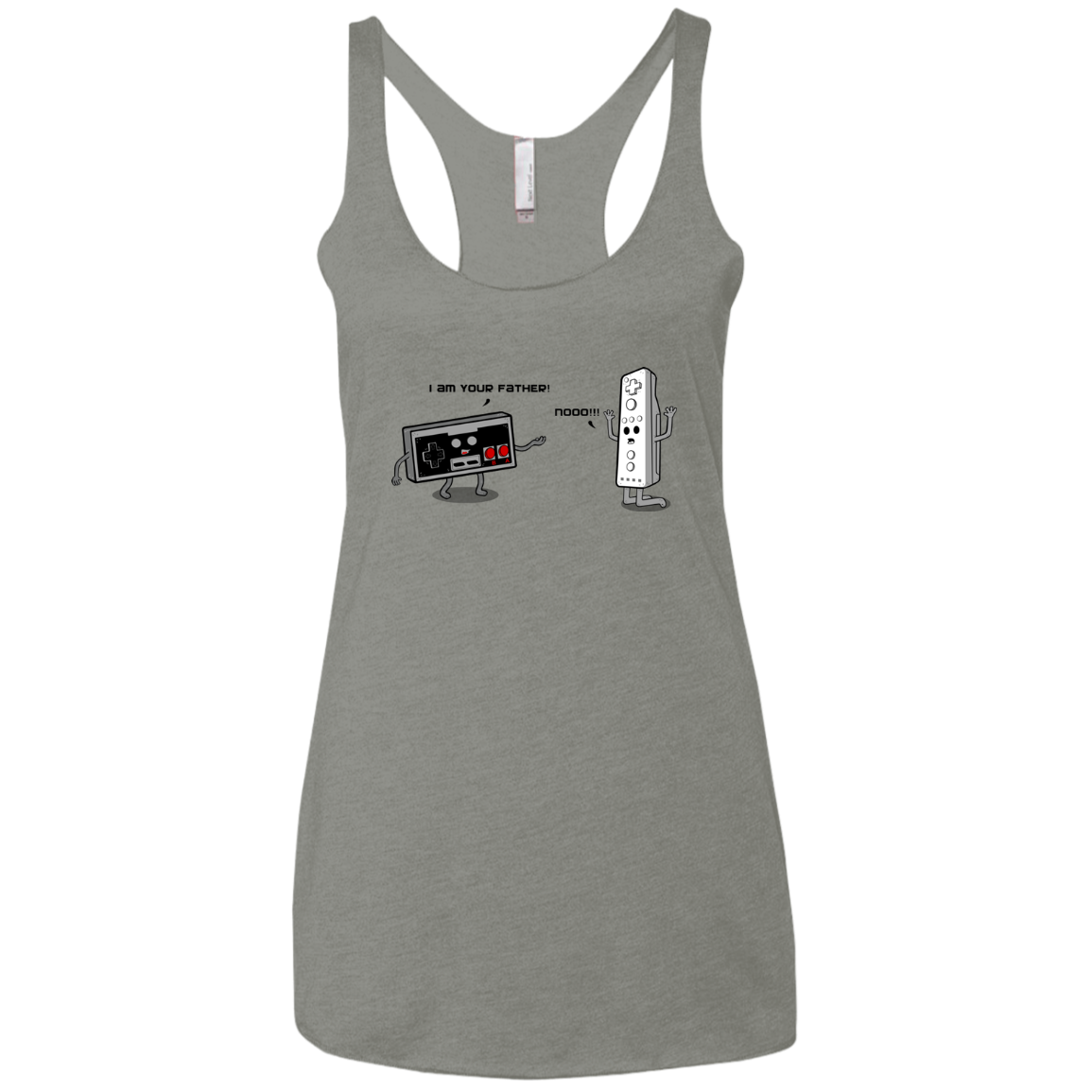 I am your father NES Women's Triblend Racerback Tank