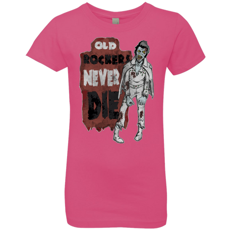 Old Rockers Never Die Girls Premium T-Shirt