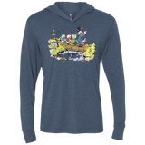 Duck Tails Triblend Long Sleeve Hoodie Tee