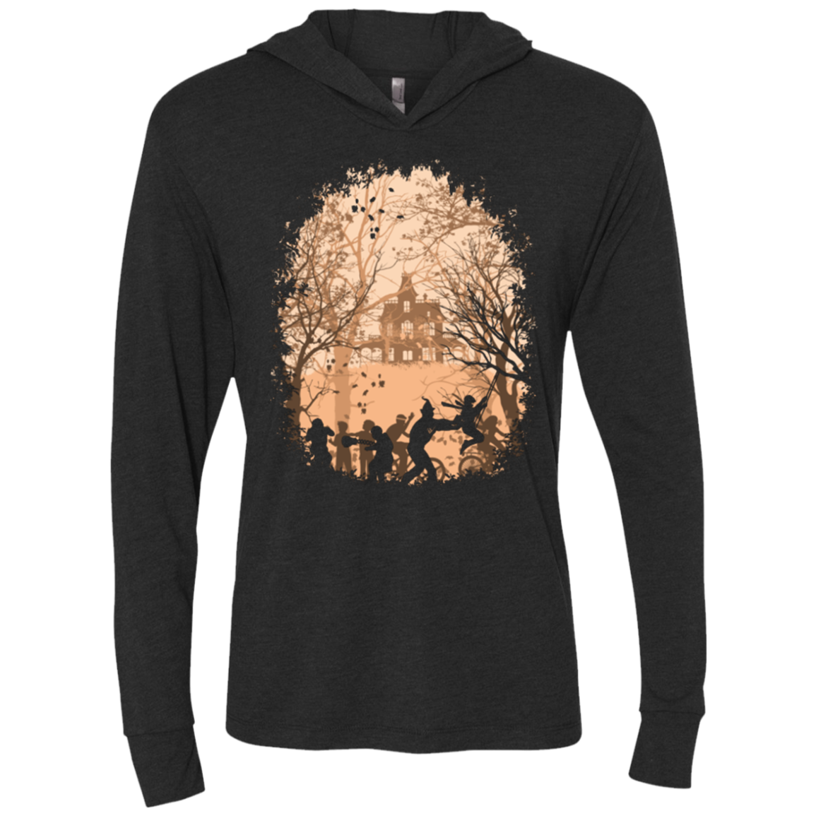 Autumn in Astoria Triblend Long Sleeve Hoodie Tee