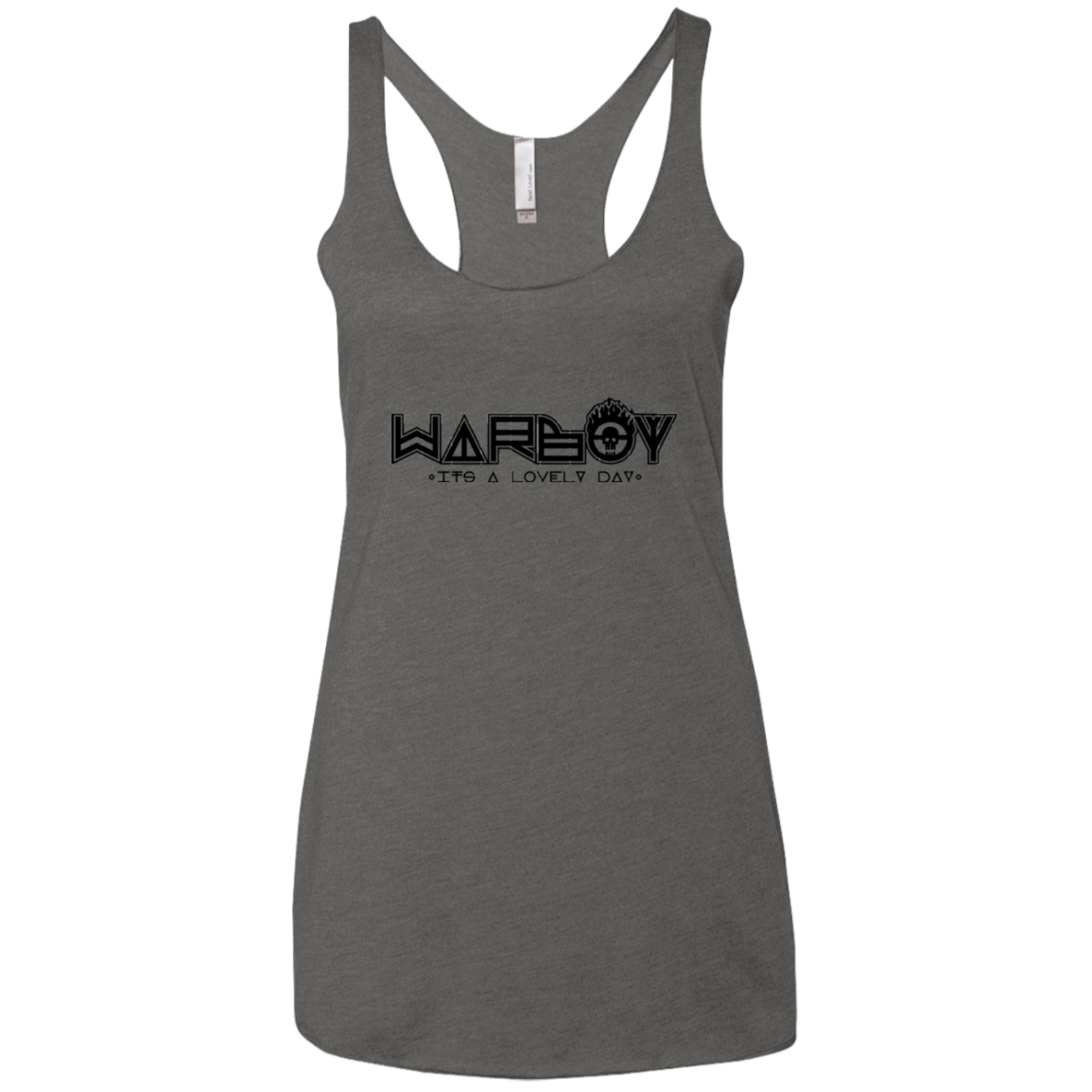 War Boy Women's Triblend Racerback Tank