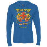 Beast Mode Gym Triblend Long Sleeve Hoodie Tee