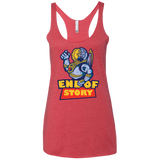 END OF STORY Women's Triblend Racerback Tank