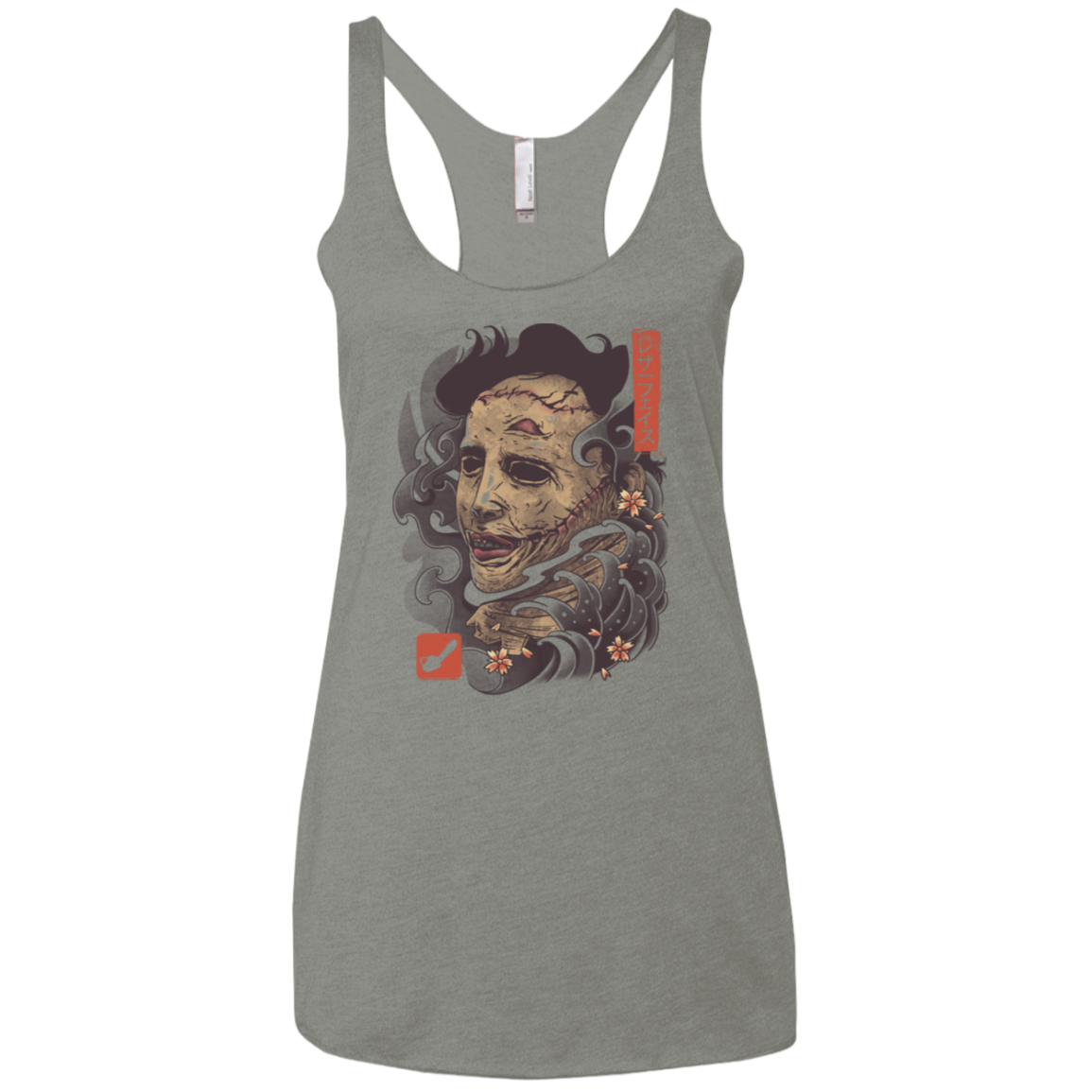 Oni Leather Mask Women's Triblend Racerback Tank