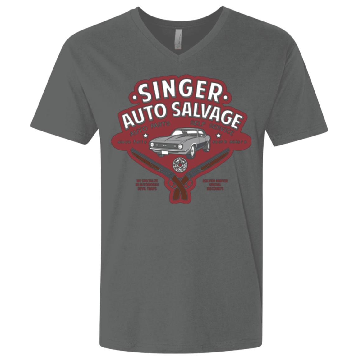 Singer Auto Salvage Men's Premium V-Neck