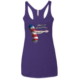 America Women's Triblend Racerback Tank