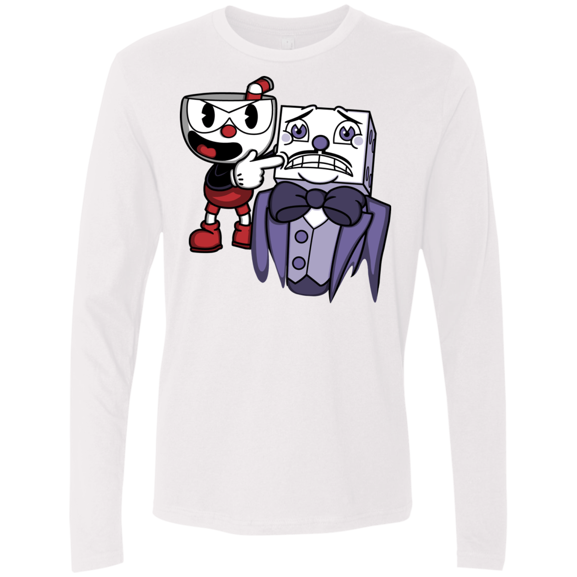 T-Shirts White / S Dangerous Finger Men's Premium Long Sleeve