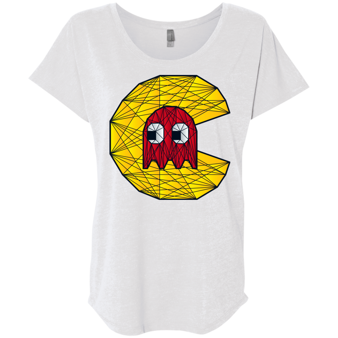 Poly Pac Man Triblend Dolman Sleeve