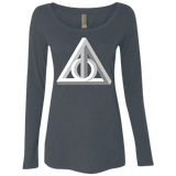 Deathly Impossible Hallows Women's Triblend Long Sleeve Shirt