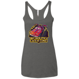 Working Overtime Women's Triblend Racerback Tank