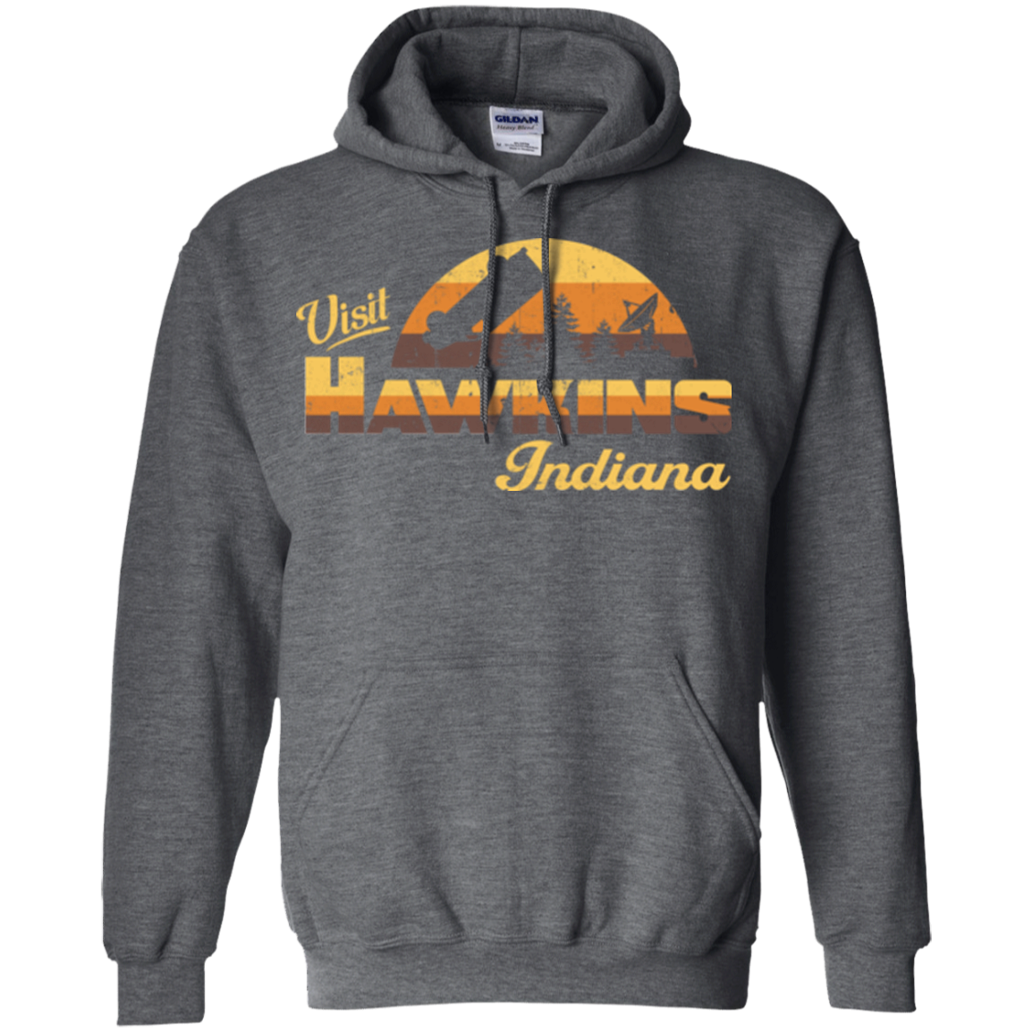 Visit Hawkins Pullover Hoodie