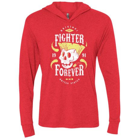 Fighter Forever Guile Triblend Long Sleeve Hoodie Tee
