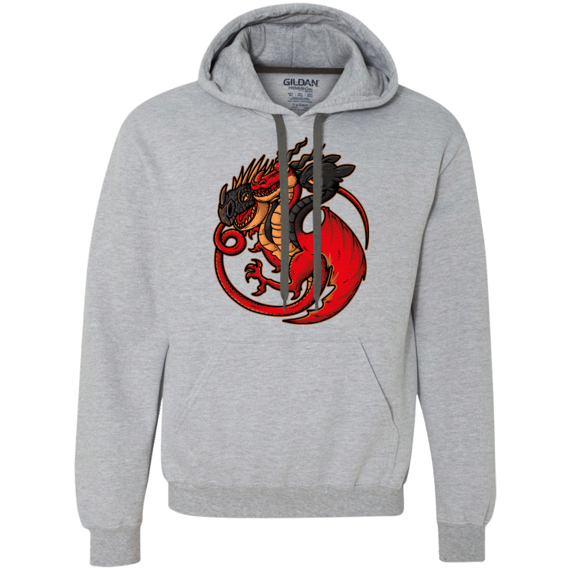 FIRE BLOOD AND TRAINING Premium Fleece Hoodie
