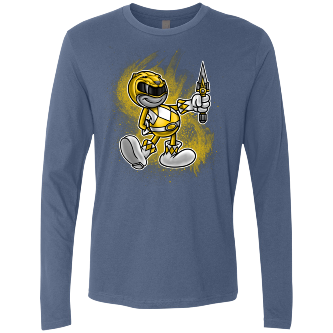 Yellow Ranger Artwork Men's Premium Long Sleeve