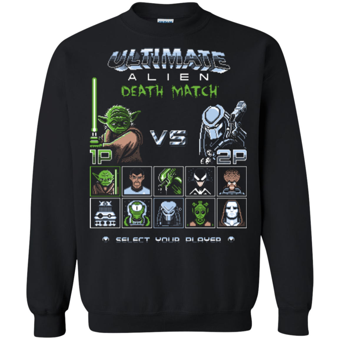 Ultimate alien deathmatch Crewneck Sweatshirt