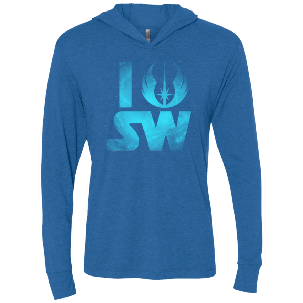 I Jedi SW Triblend Long Sleeve Hoodie Tee