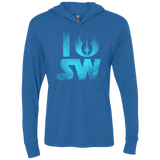I Jedi SW Triblend Long Sleeve Hoodie Tee