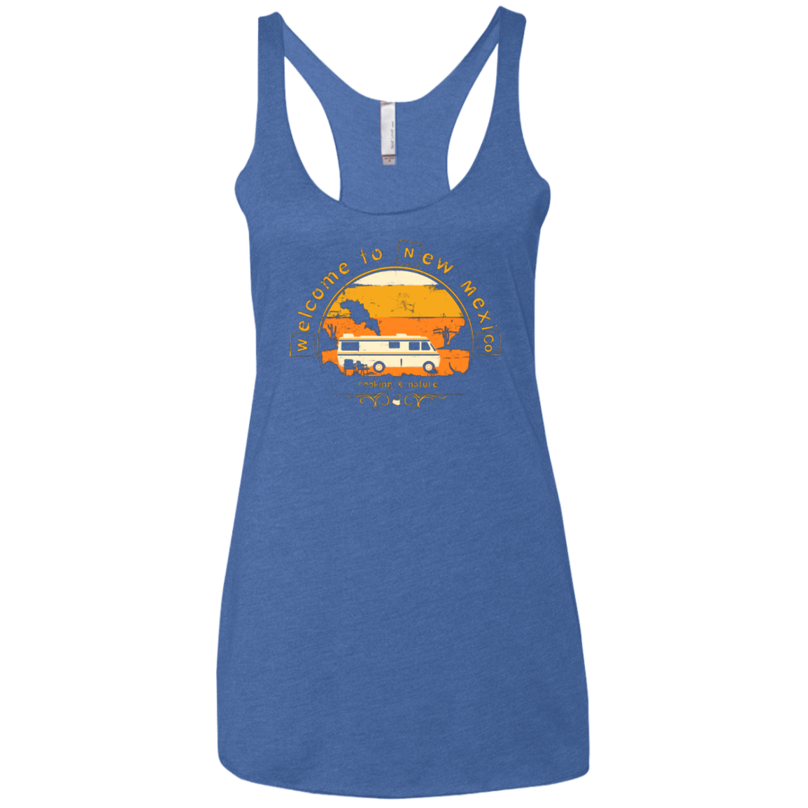 Welcome to New Mexico Women's Triblend Racerback Tank